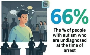 Many arrested individuals have undiagnosed autism.